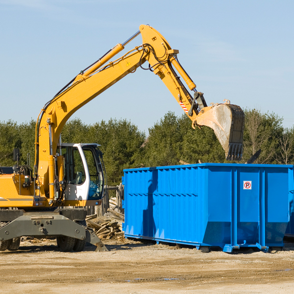 can i choose the location where the residential dumpster will be placed in Hamilton County Tennessee